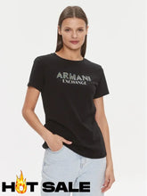 T-Shirt Women Black Armani Exchange Camiseta